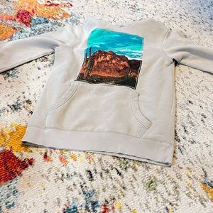 Women’s small hoodie with desert image on it, good condition, without drawstring